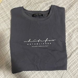 White fox deadstock dark grey tshirt